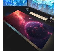 Large Mouse Mat XXL, Washable Gaming Mouse Pad with Anti-Slip Rubber Base, Extended Desk Pad Gaming Keyboard Mousepad for Office & Home(900x400x3mm,Cosmic Collision)