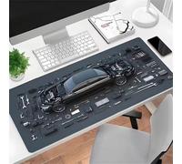 Large Mouse Mat XXL, Washable Gaming Mouse Pad with Anti-Slip Rubber Base, Extended Desk Pad Gaming Keyboard Mousepad for Office & Home(1000x500x2mm,Automotive Parts)