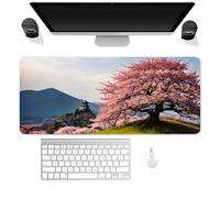 Large Mouse Mat XXL, Washable Gaming Mouse Pad with Anti-Slip Rubber Base, Extended Desk Pad Gaming Keyboard Mousepad for Office & Home(600x400x2mm,Hill Tree)