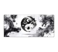 Large MousePad, Chinese Style Keyboard Mat, Extended Rubber Mousepad for Smooth Cursor Control, Soft and Stylish Desk Cover for Study Space, Workstation or GamingSetup