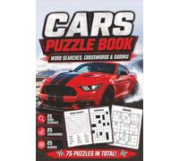 Large Multi Puzzle Book Cars: Word Searches, Crosswords & Sudoku for Car Enthusiasts
