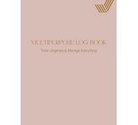 Large Multipurpose Log Book: Large 7-Column Customizable Log for Tracking Daily Tasks, Inventory & Equipment, Orders, Mileage, Income & Expenses, Visitors, Donations & More (Pink)
