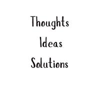 Large Notebook-Sketchbook 'Thoughts Ideas Solutions' alternating lined and blank pages for planning and sketching! 120 pages 8.5"x11"