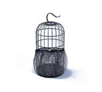 Large Nylon Mesh Bird Cage Cover Parrot Cage Mesh Net Cover Easy Cleaning Seed Catcher Guard for Round Square Cages