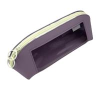 Large Pencil Case, Leather Clear Organizer, Large Capacity Storage Pouch, Zipper Design, Ideal for Pencils, Scissors, Rulers, Erasers, Notes, Stationery Accessories