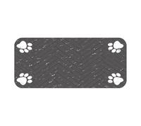 Large Pet Feeding Mat, Absorbent Non Slip Water Bowl, 23.62x35.43 Inches Waterproof Food Pad, Pets Floor Mat to Protect Floors, 23.6 x 35.4 Inch Large Animal Indoor Use