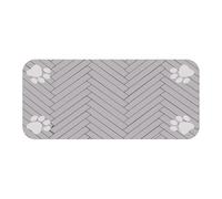 Large Pet Feeding Mat, Absorbent Non Slip Water Bowl, 23.62x35.43 Inches Waterproof Food Pad, Pets Floor Mat to Protect Floors, 23.6 x 35.4 Inch Large Animal Indoor Use