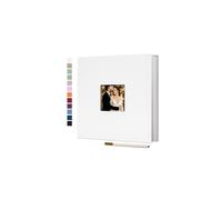 Large Photo Album Self Adhesive for 4x6 8x10 Pictures Scrapbook Album DIY 60 Blank Pages with A Metallic Pen