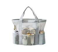 Large Pool Tote Bag Mesh - 41 Cm Multi Pocket Organizer Beach Bag For Women | Breathable Travel Gym Storage Bags For Toiletries Clothes Shoes Swim Beach Holiday Picnic Toilettenartikel Kleidung