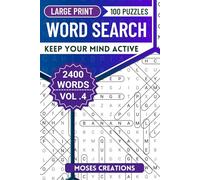 Large Print 100 Puzzles Word Search Vol. 4: 2400 Words in a Portable Big Print Format | Simple and Clear for Comfortable Solving