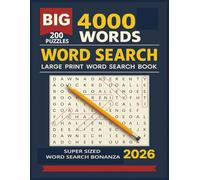 large print 4000 word search for adults: 200 Fun & Challenging Word Search Puzzles with 4000 Words Large Print for Adults & Seniors | Easy to Read ... Training, Stress Relief, Travel & Home Use