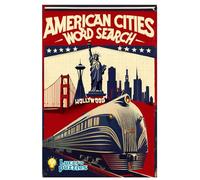 Large Print American Cities Word Search for Adults - 495 Words | Vintage Travel Edition | Relaxing Word Search with Solutions: Easy-to-Read Puzzles ... Page • Answer Key Included -Explore US Cities