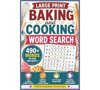 Large Print Baking and Cooking Word Search