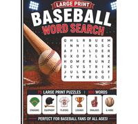 Large Print Baseball Word Search: Perfect for Traveling, Relaxation and Fun