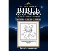 Large Print Bible Coloring Book for Adults & Seniors: 60 Single-Sided Scripture Coloring Pages with Bold Outlines & Large KJV Verses for Relaxation, Faith & Prayer