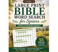 Large Print Bible Word Search for Seniors: Faith & Encouragement | 55 Easy KJV Word Find Puzzles | Christian Brain Games Activity Book for Adults (Volume 3)