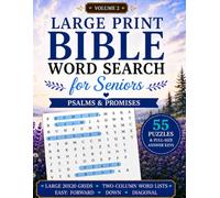 Large Print Bible Word Search for Seniors: Psalms & Promises | 55 Easy KJV Word Find Puzzles | Christian Brain Games Activity Book for Adults (Volume 2)