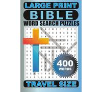 Large Print Bible Word Search Puzzles: 50 Puzzles| 6x9| Travel Size| 400 Words