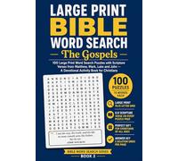 Large Print Bible Word Search: The Gospels | 100 Large Print Word Search Puzzles with Scripture Verses from Matthew, Mark, Luke and John - A ... for Christians (Bible Word Search Series)