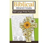 Large Print Biblical Word Finds 6×9" - 100 Faith-Filled Puzzles: People, places, and timeless themes | 3000 words
