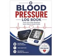 Large Print Blood Pressure Log Book For Home Monitoring : 2 Years of Tracking: 8.5 x 11 Inch Journal for Daily Tracking of Systolic, Diastolic, Pulse, ... Plus Bonus Page For Personal Information