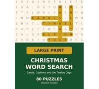 Large Print Christmas Word Search: Carols, Customs and the Twelve Days (Large Print Word Searches)