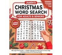 Large Print Christmas Word Search for Adults & Seniors: 108 Large Print Puzzles - a Hidden Message & Festive Fact on Every Page · A Relaxing Holiday Gift & Stocking Stuffer