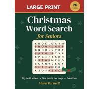 Large Print Christmas Word Search for Seniors: 90 Festive Puzzles with Big Easy-to-Read Letters About Carols, Holiday Traditions and Winter Fun, Solutions Included (Hartwell Large Print Puzzles)
