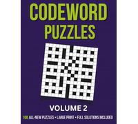 Large Print Codeword Puzzles for Adults and Seniors: 100 Fun and Fair Brain-Training Word Puzzles with Modern Vocabulary - Easy-to-Read Grids for Relaxing Entertainment