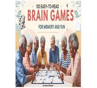 Large Print Crossword Puzzle Book for Adults and Seniors: 100 Easy-to-Read Brain Games for Memory and Fun