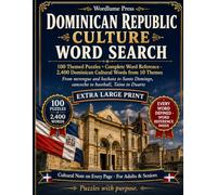 Large Print Dominican Republic Culture Word Search: 100 Puzzles, 2,400 Words - Food, Music, History & Heritage - Extra Large Print Gift for Adults & ... Press Cultural Word Search Collection)