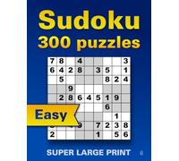 Large Print Easy Sudoku for Seniors 6: Big Font Puzzles with Extra Large Font for Low Vision - Stress-Free Brain Games for Relaxation, Memory, and ... Solutions) (Sudoku large Font Seniors Easy)