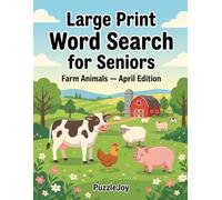 Large Print Farm Animals Word Search: 60 Medium Puzzles: Standard/Medium Difficulty Puzzles for Seniors & Adults with Relaxing 10x10 Grids