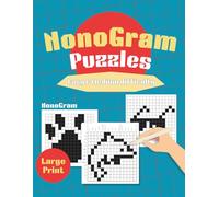 Large print fun NonoGram Puzzles: Easy to medium difficulty big grids picross puzzles to Train Your Brain and Improve Your Logic Skills (15x15)