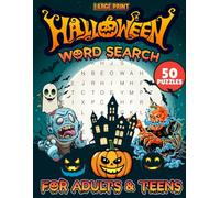 Large Print Halloween Word Search for Adults & teen: Spooky Theme Easy Word Finds Relaxing Brain Games