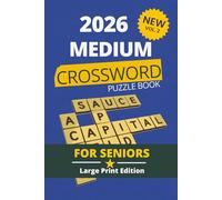 Large Print Medium Crossword Puzzles for Seniors: 60 Challenging Brain Games with Solutions | Vol. 2