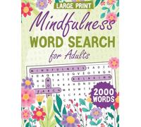 Large Print Mindfulness Word Search for Adults