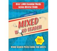 Large Print Mixed Word Search Book.