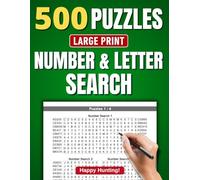Large Print Number & Letter Search: 500 Puzzles