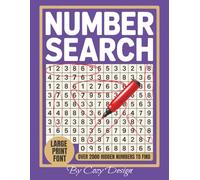 Large Print Number Search Book for Adults:: 2000+ Hidden Numbers to Find | Stress-Free Large Print Puzzles for Adults & Seniors
