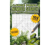 Large Print Number Search For Adults & Seniors: Relaxing Puzzles with Solutions