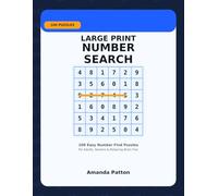 Large Print Number Search for Seniors: 100 Easy Number Find Puzzles for Adults, Seniors & Relaxing Brain Fun (Foodie Word Search Collection)