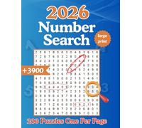Large Print Number Search Puzzle Book for Adults & Seniors: 200 Easy-to-Read Puzzles: Find Over 3900+ Hidden Numbers , One Puzzle Per Page | Brain-Boosting Challenge for Memory & Focus