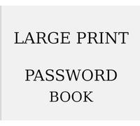 Large Print Password Book: Easy-Read Landscape Layout | 1 Entry Per Page