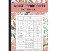 Large Print Patient Care Documentation Report Sheet For Nurse