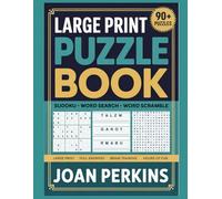 Large Print Puzzle Book: 3 Books in 1. Sudoku, Word Search & Crossword Puzzles for Adults: 90+ Brain Games with Full Solutions | Easy to Medium Difficulty | Hours of Fun for Puzzle Lovers