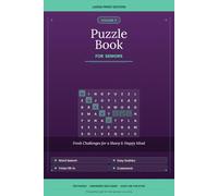 Large Print Puzzle Book for Seniors: Jumbo Word Searches, Easy Sudoku, Trivia & Crosswords - Fun Brain Exercises for Adults 60+