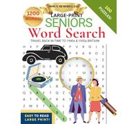 Large Print Seniors Word Search: Travel back in time to 1940s and 1950s Britains