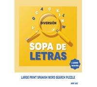 Large Print Spanish Word Search Puzzle for Beginners: Sopa de letras en español para principiantes