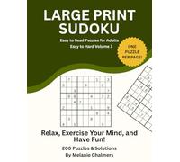 Large Print Sudoku: 200 Easy to Hard Puzzles on Premium Cream Paper: Extra Large Print, Volume 3 (Large Print Sudoku Puzzles.)